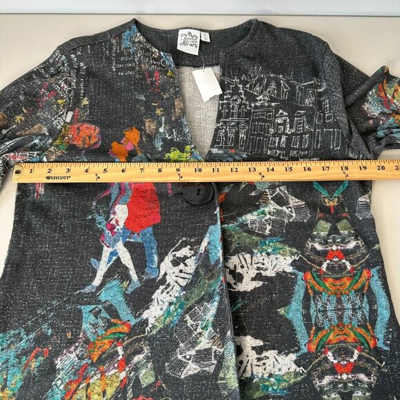 Parsley & Sage Jacket Black Art to wear Knit Small - Picture 5 of 10